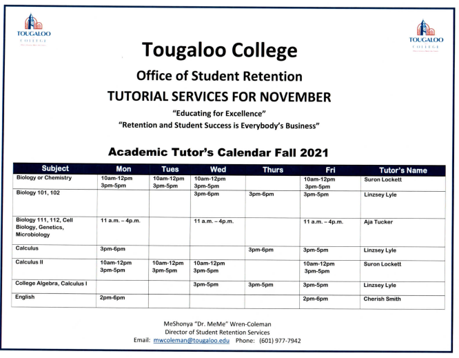 TC Tutorial for November